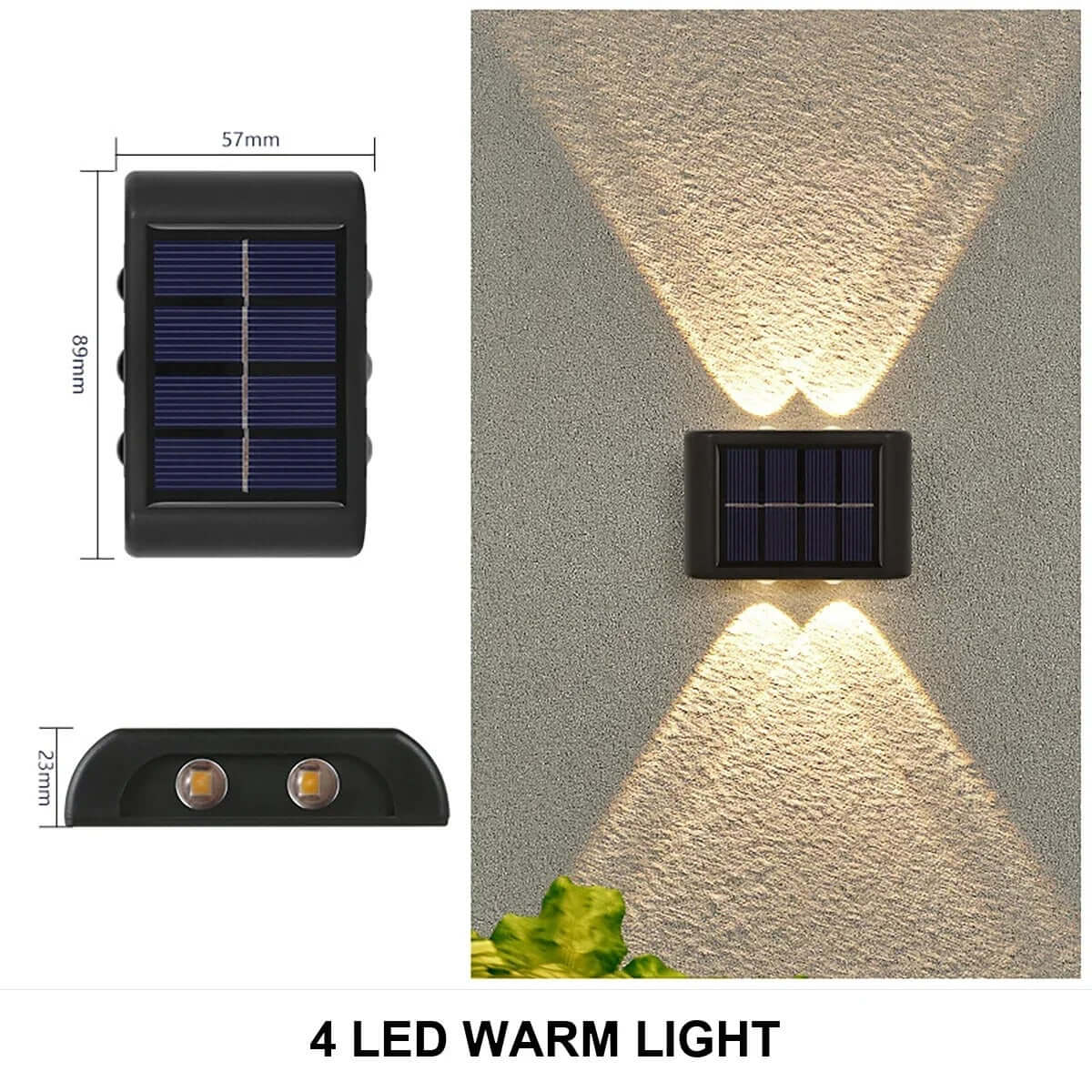 Solar Wall Lamp | Waterproof Outdoor Up & Down Light