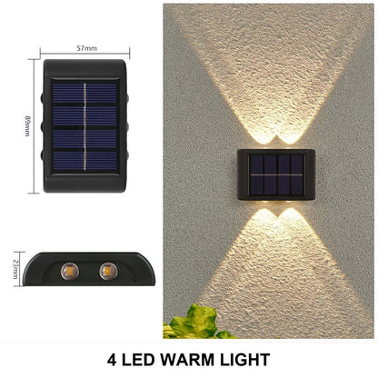 Solar Wall Lamp | Waterproof Outdoor Up & Down Light