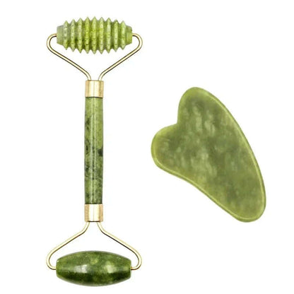 Jade Roller & Gua Sha Massage Set