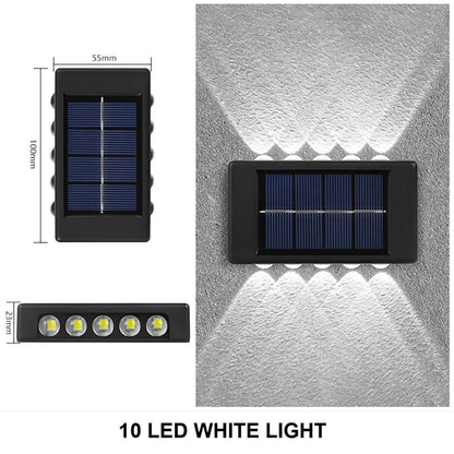 Solar Wall Lamp | Waterproof Outdoor Up & Down Light