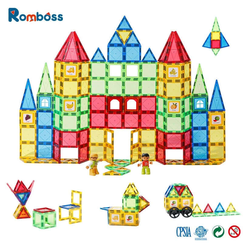 Magnetic Building Tiles Set for Kids