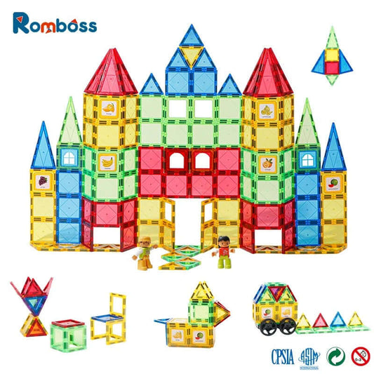 Magnetic Building Tiles Set for Kids