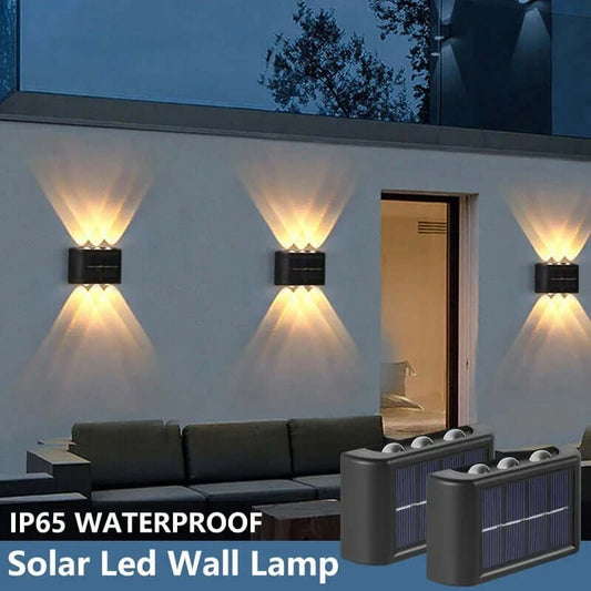 Solar Wall Lamp | Waterproof Outdoor Up & Down Light