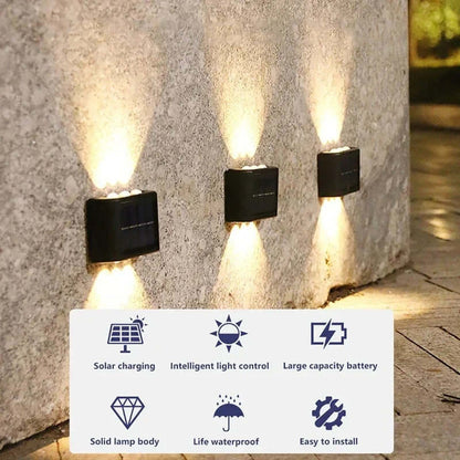Solar Wall Lamp | Waterproof Outdoor Up & Down Light