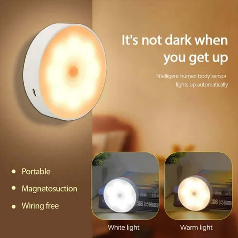 Rechargeable PIR Motion Sensor Night Light