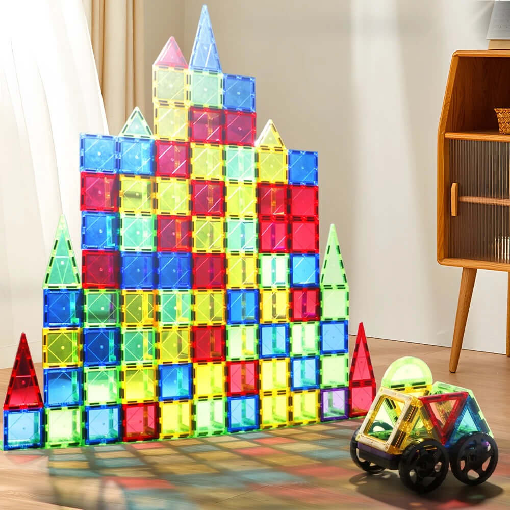 Magnetic Building Tiles Set for Kids