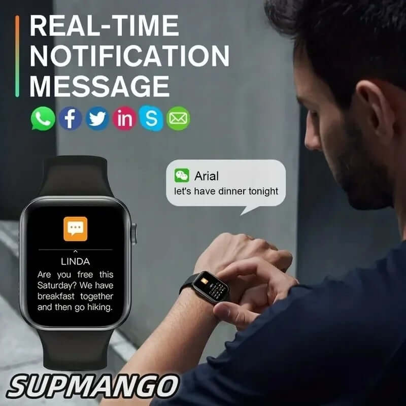 Wireless Calling Smart Watch with Touchscreen