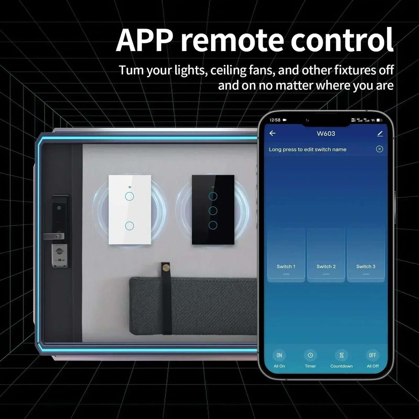 Smart WiFi Touch Light Switch