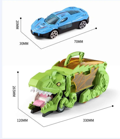 Dinosaur Devouring Car Transporter with Ejector Ramp