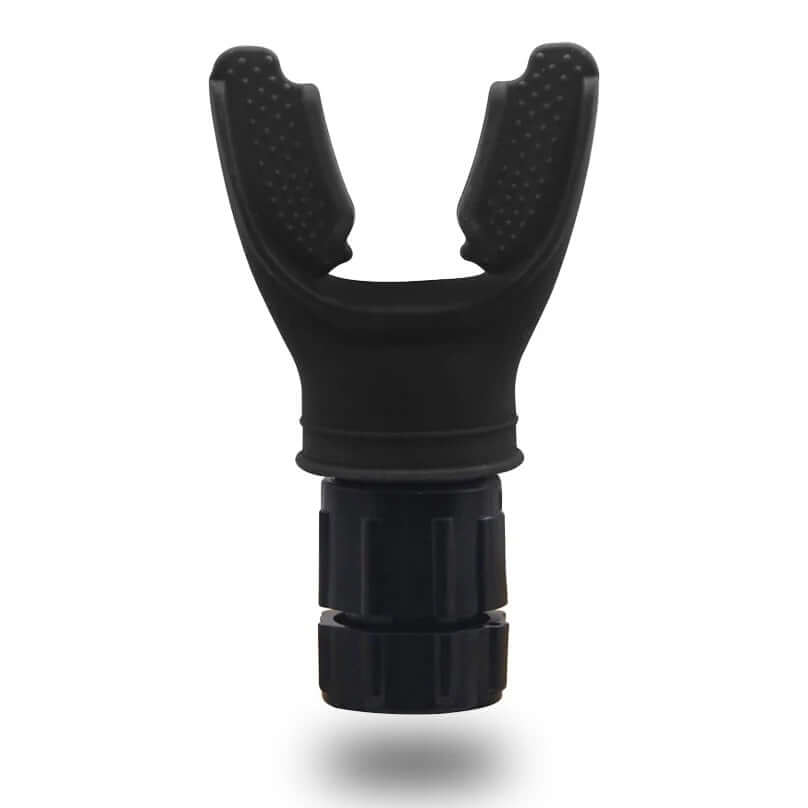Adjustable resistance lung trainer mouthpiece designed for effective breath control and lung capacity training.