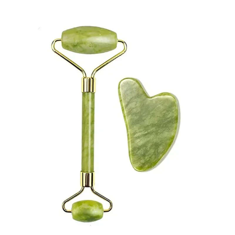 Jade Roller & Gua Sha Massage Set