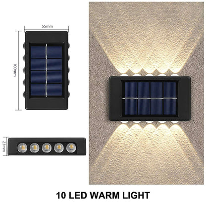 Solar Wall Lamp | Waterproof Outdoor Up & Down Light