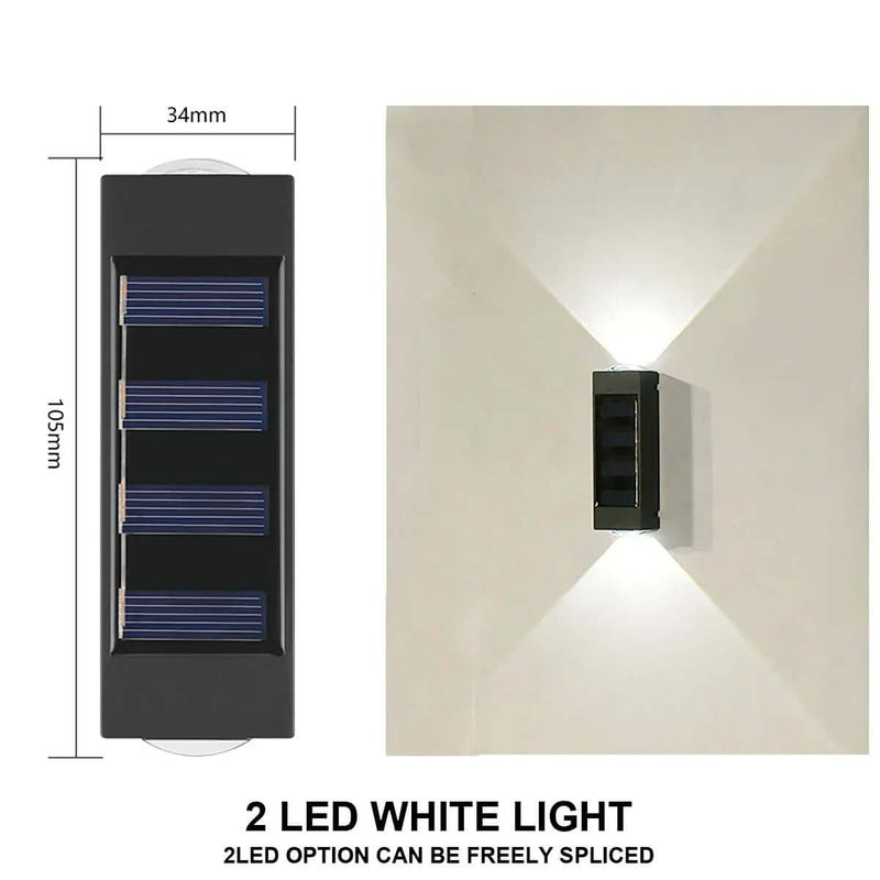 Solar Wall Lamp | Waterproof Outdoor Up & Down Light