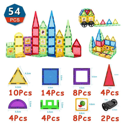 Magnetic Building Tiles Set for Kids